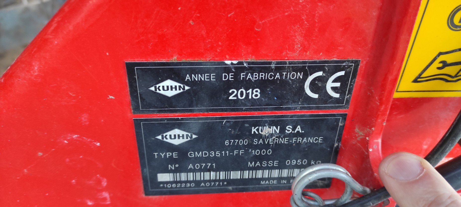 Kuhn GMD 3511 réparation à prévoir – Image 4